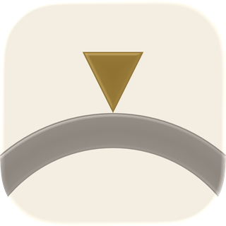 The Andante app icon: a gold needle resting on a curved gauge